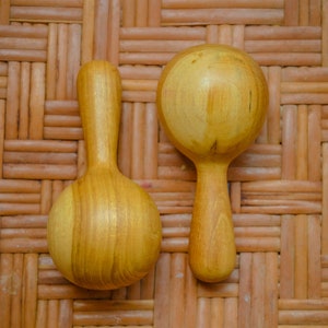 Hand massage wooden Sax Ball Maracas rumba shaker  chac-chac Wooden Massage Tools Body and Foot Stick Reflexology