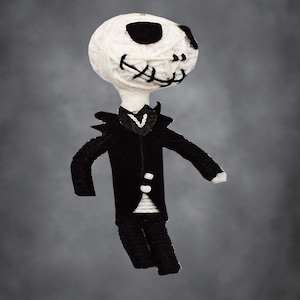 Jack Skellington Voodoo String Puppe Schlüsselanhänger Schlüsselanhänger VooDoo Schlüsselanhänger