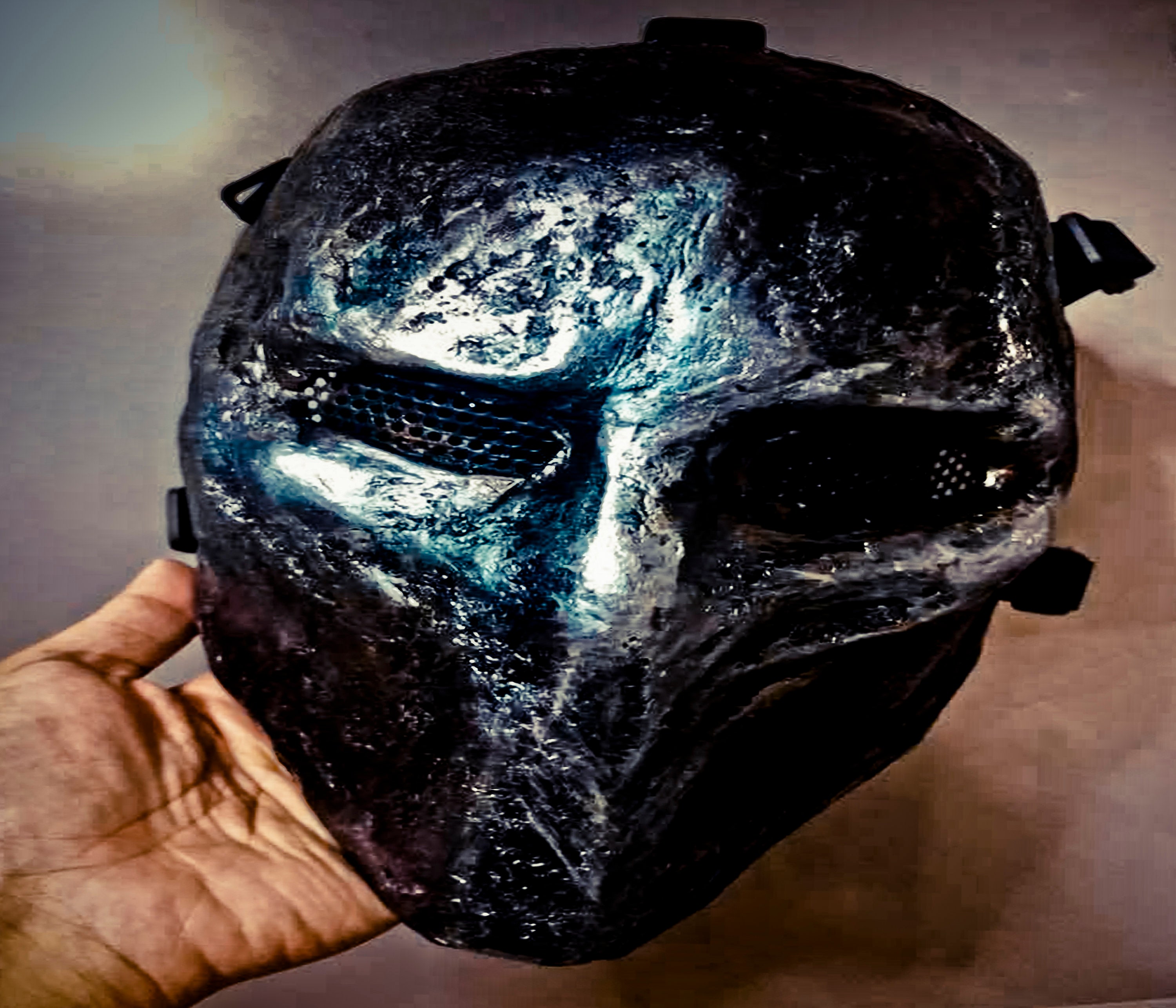 Death Race 2008 Custom Cosplay Style Handmade Mask Cosplay Airsoft Paintball BB Gun Full Face Mask Protection Paintball