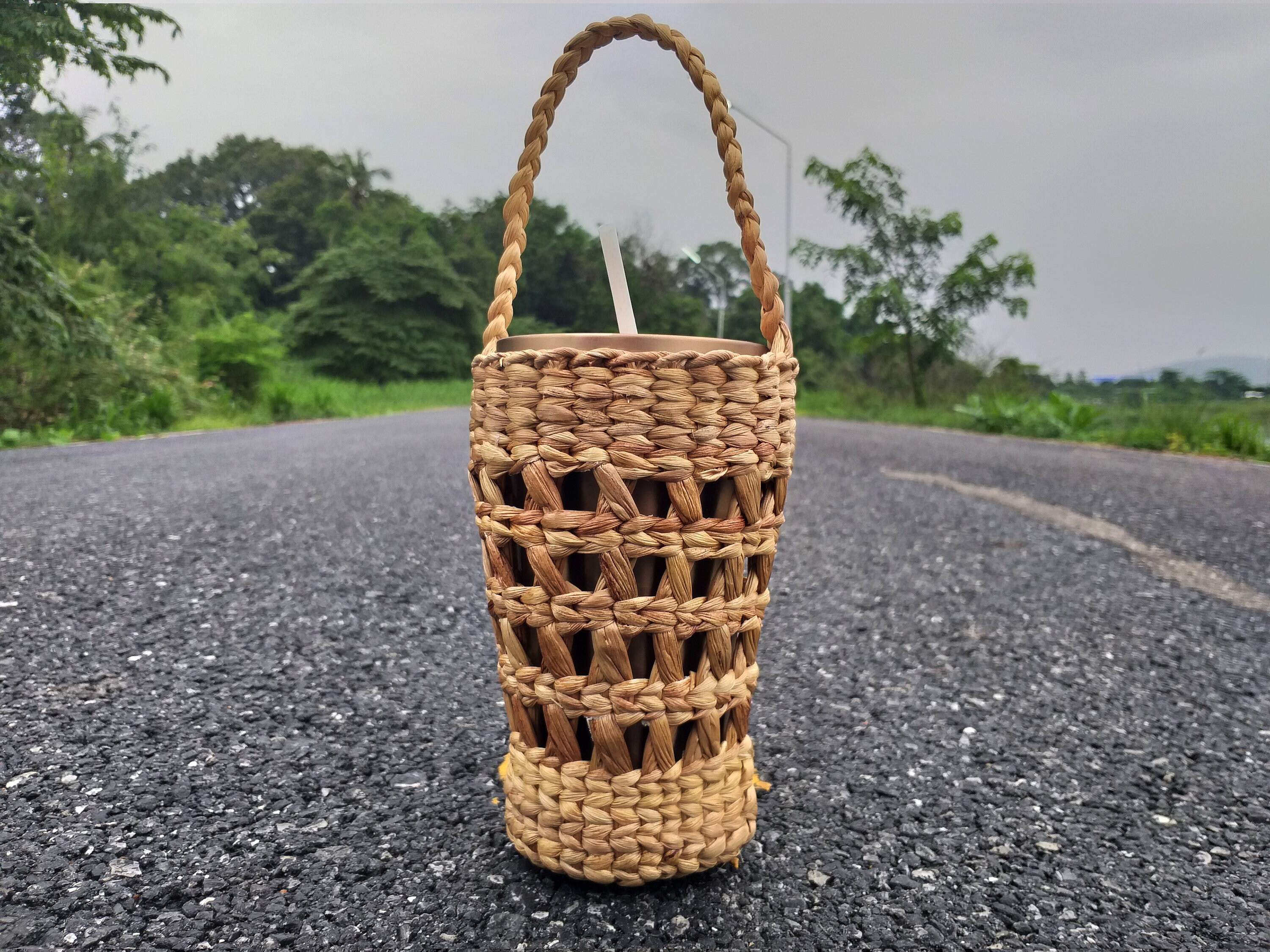 LUDLOW Water hyacinth バスケットバッグ Bucket-Water hyacinth bag— LUDLOW STORE