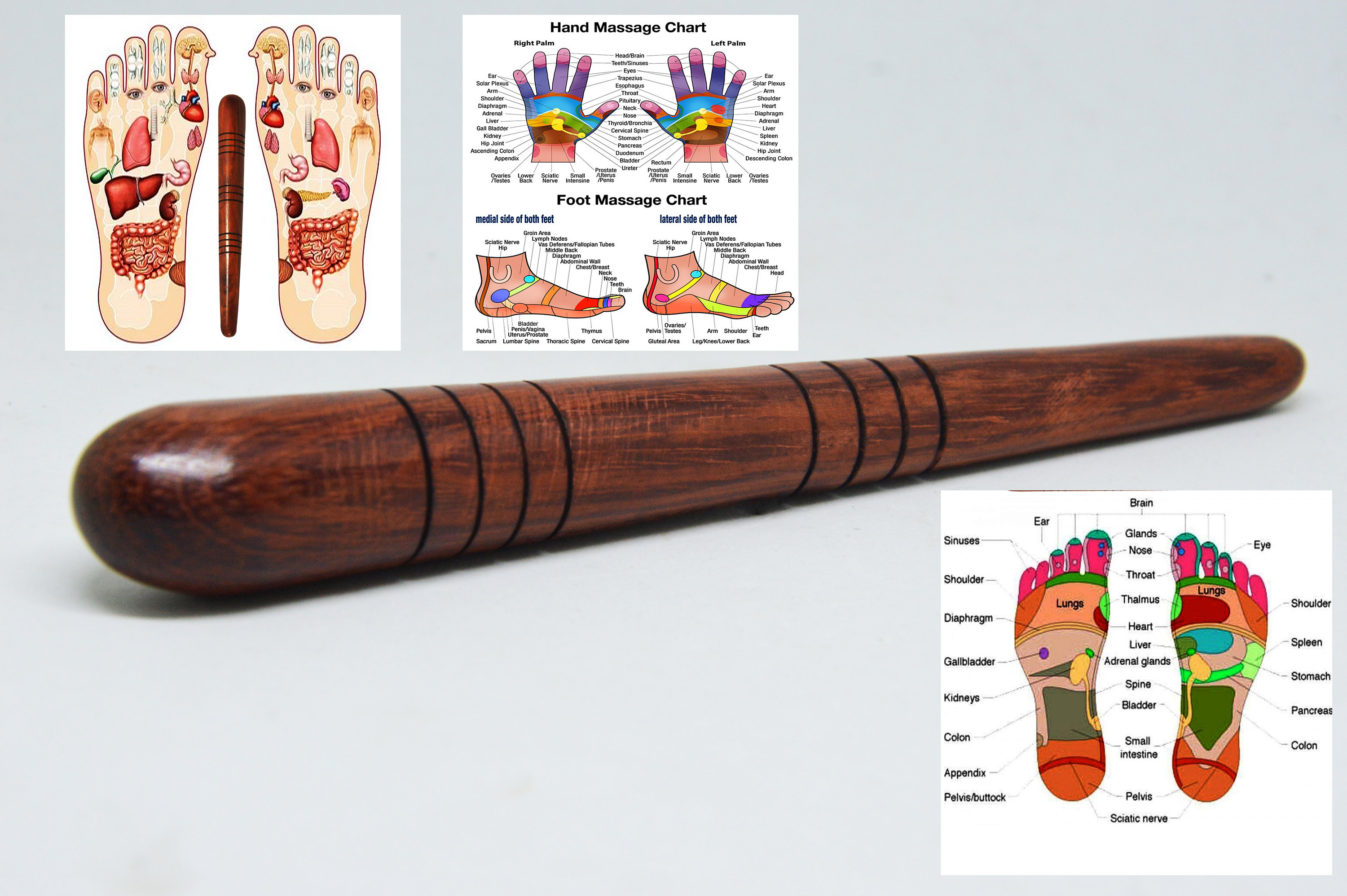 Thai Foot Massage Stick Reflexology Thai Traditional Hand And Etsy Uk