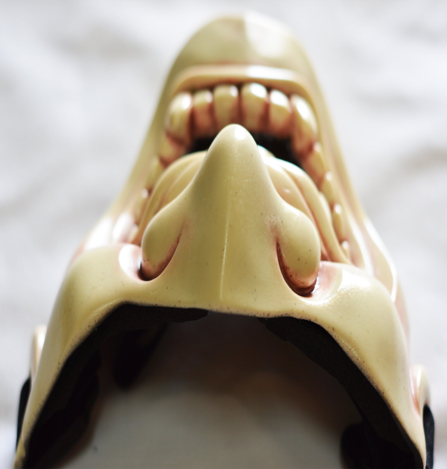 Ivory Japanese Hannya Evil Airsoft Mask and Prop Mask Paint Ball Mask,army of Two Airsoft Mask