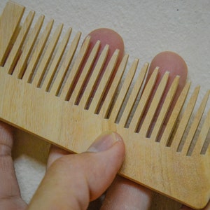 Red Wood Combs Natural Wide Tooth  Healthy No-static Massage Hair Wooden Comb
