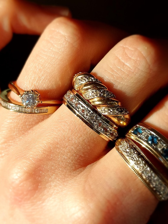 Vintage Solitaire Ring | Solid 9 ct Yellow Gold |… - image 7