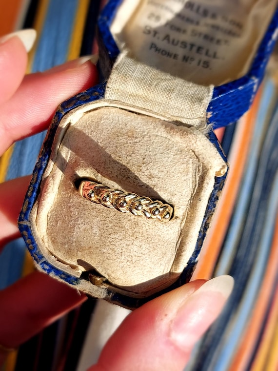 Chunky Vintage Keeper Ring | Solid 9ct Yellow Gol… - image 5