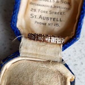 Vintage 1970s Diamond Half Eternity Ring | Solid 9 ct Yellow Gold | Size UK L 3/4 US 6.25 Eu 53 | Resizing & Layaway Available | Hallmarkee