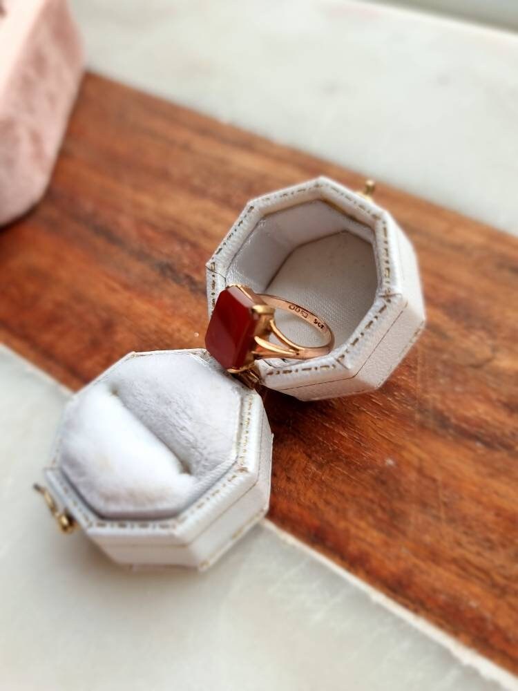 Antique Rose Gold Carnelian Ring Layaway & Resizing Etsy