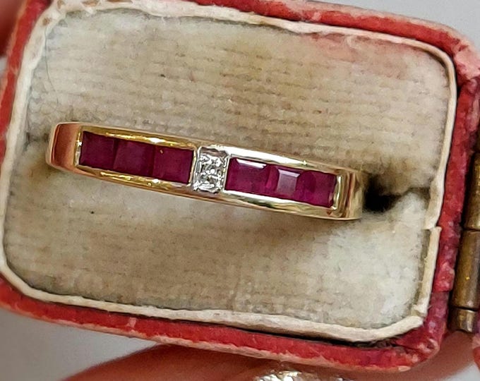 A Ruby and Diamond eternity ring-SOLD OUT main image 0