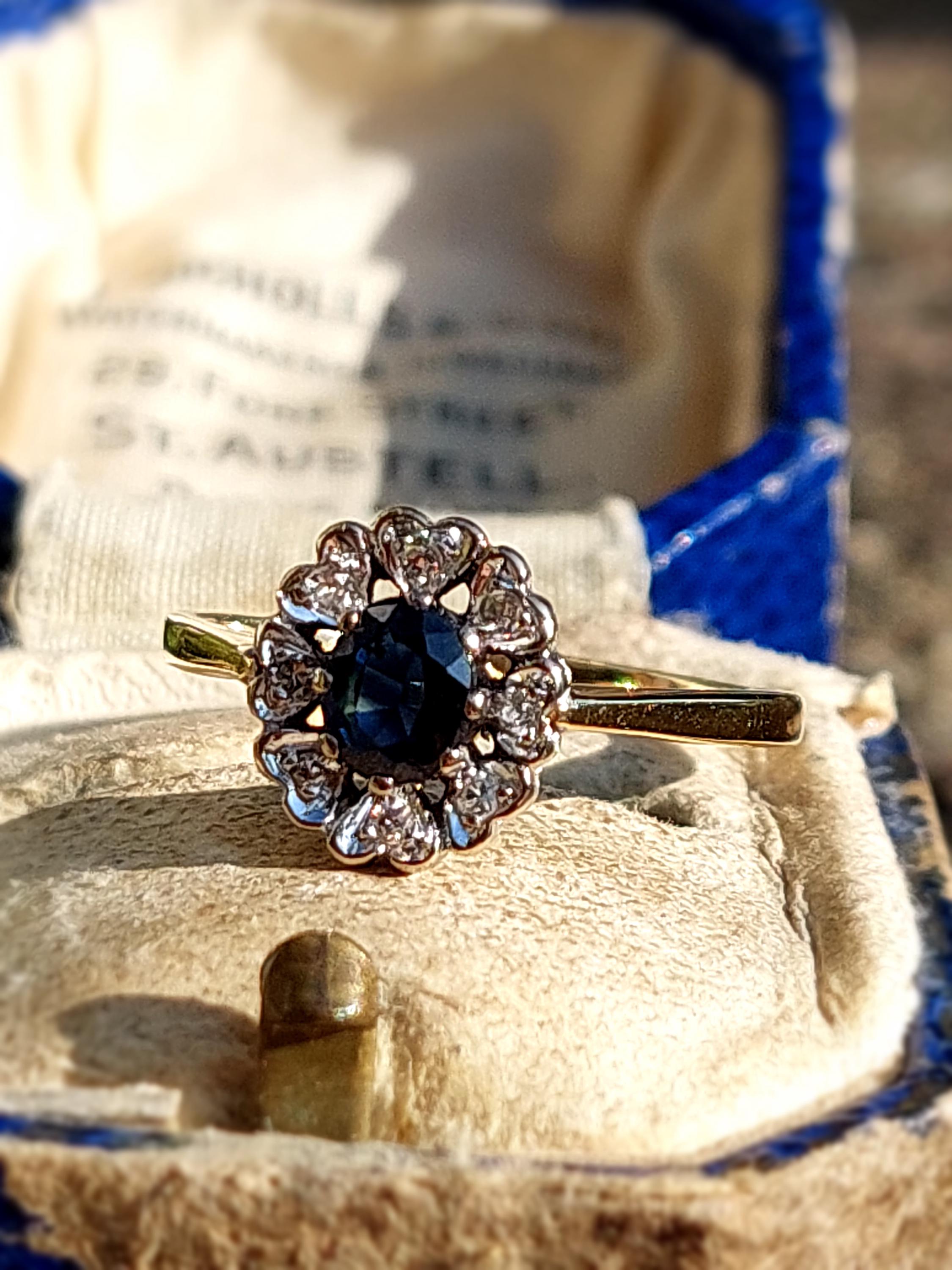 thumbnail image 2 of 9ct Gold 0.40ct Simulated Diamond Princess Cut Engagement Ring Size J 2 of 12