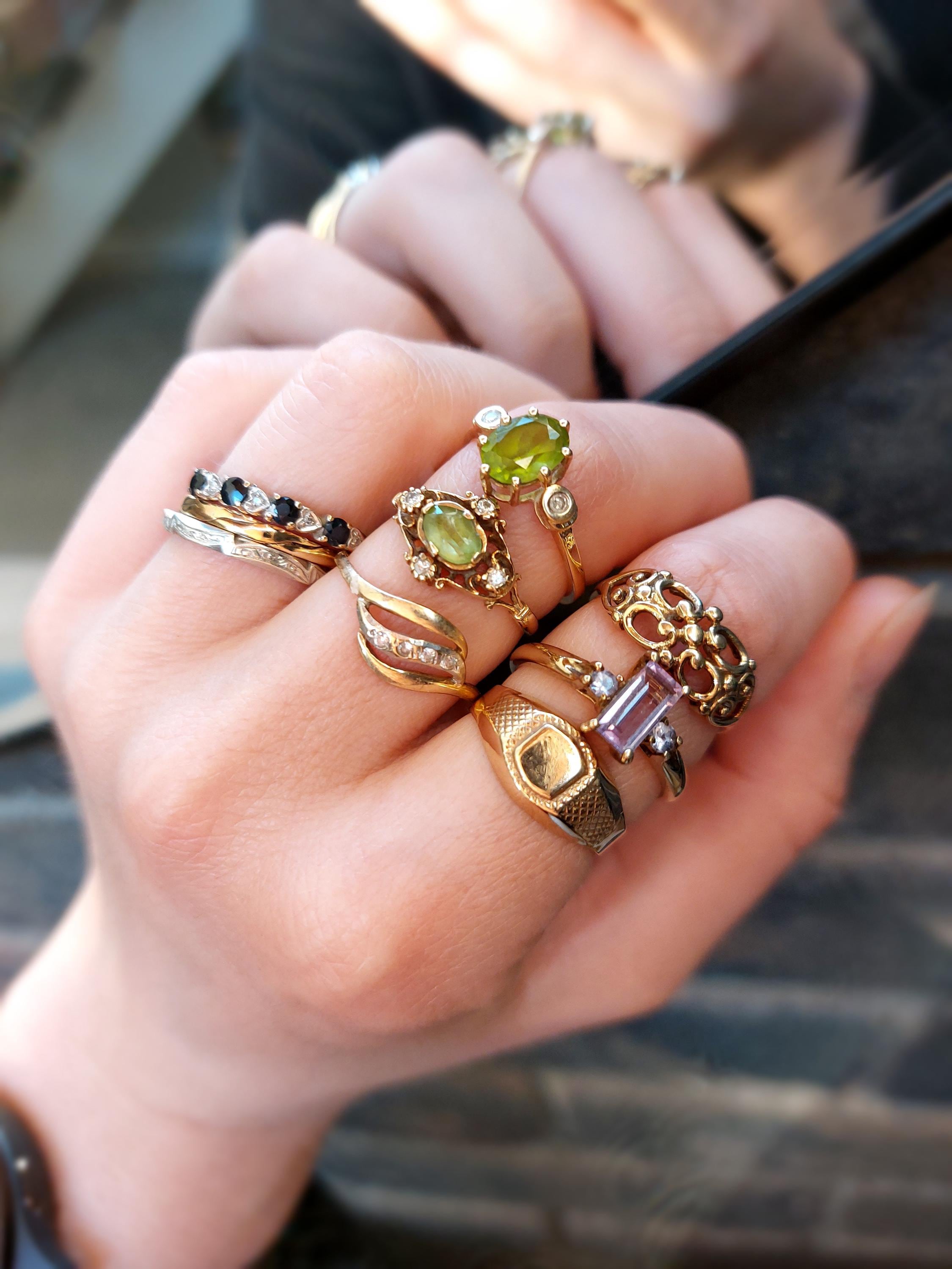最終価格 ヴィンテージ ツイストリング イエローゴールド 18ct 18k 