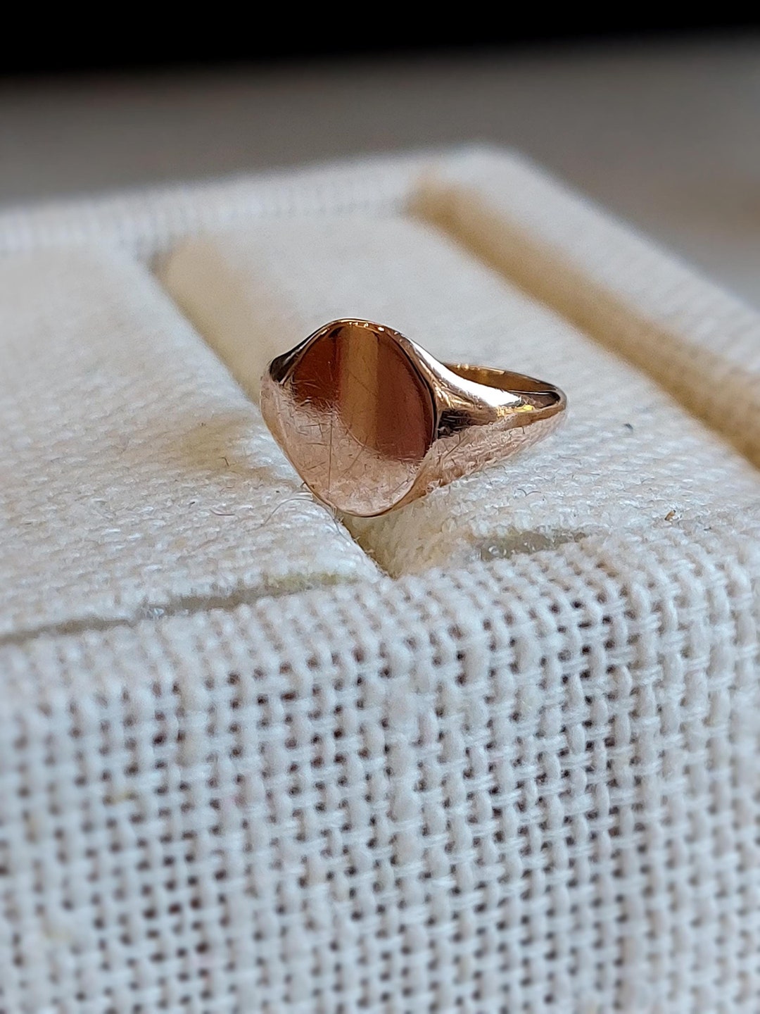 Antique Baby Signet Ring | Solid 9 Ct Rose Gold | Layaway & Resizing ...