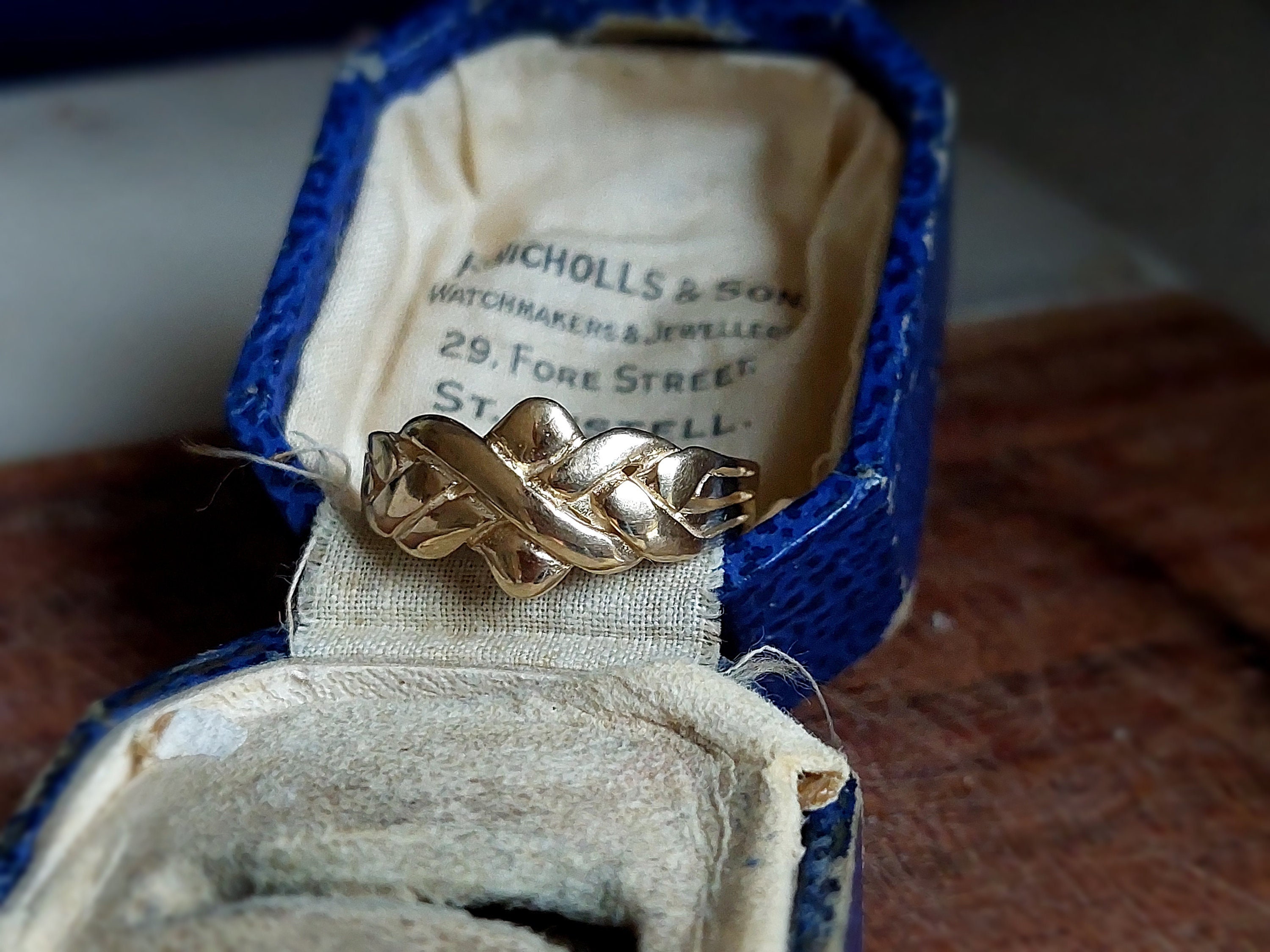 9ct Gold Puzzle Ring Etsy