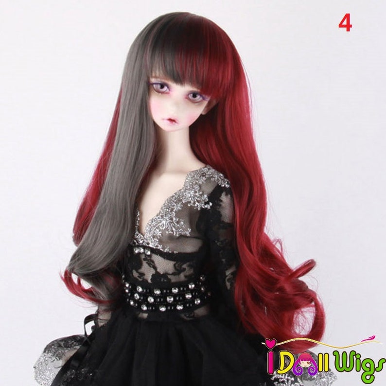13 14 16 Bjd SD Wig High Temperature Long Spiral Curly Layer BJD Super Dollfile Hair Wig Accessories Colourful Syle on Sale