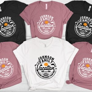 Custom Family Vacation tshirt, Family Vacation Shirts, Personalized Family Tee, Custom Vacation Shirts, Beach Vacation Tee, Matching Family