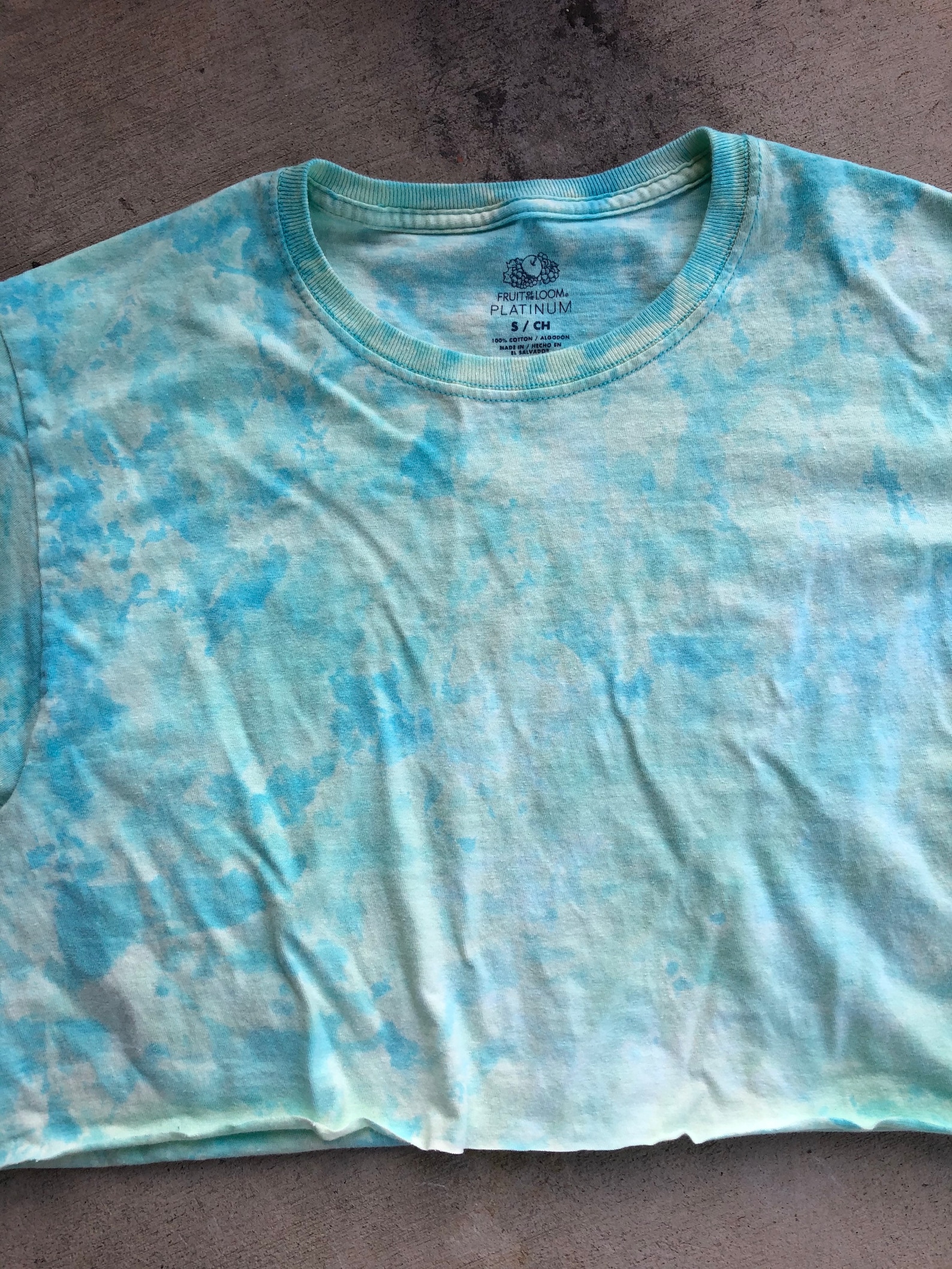 bleach dye crop top