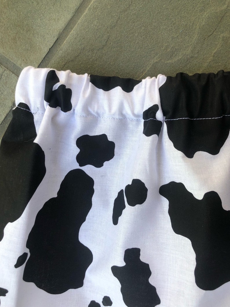 Cow Shorts  Festival Shorts Cotton Shorts Cow Print Shorts image 8