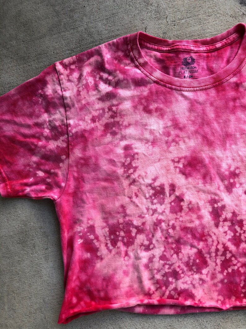 bleach dye crop top