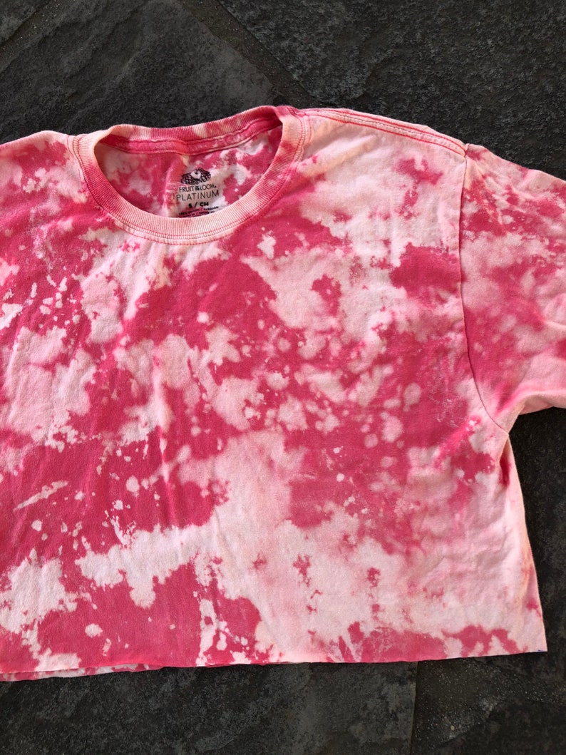 bleach dye crop top