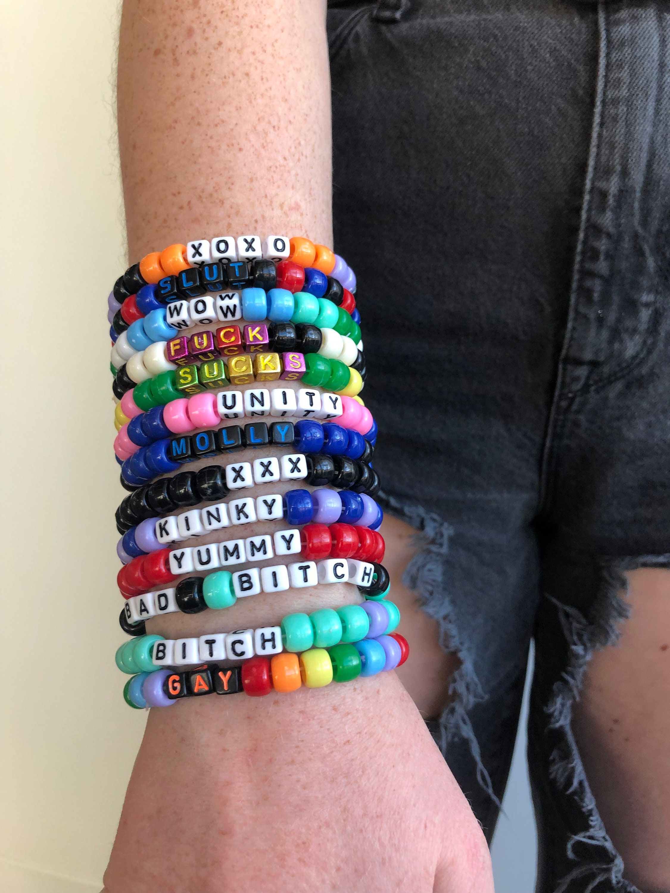 Custom Kandi Bracelet Rave Kandi Bracelet Kandi Rave Etsy