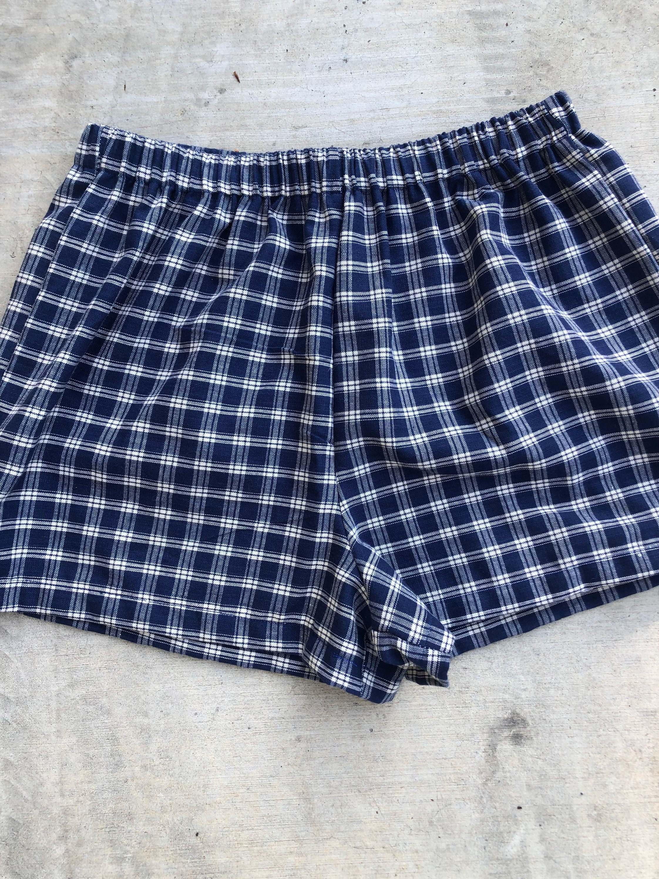 パンツ NOT CONVENTIONAL blue plaid shorts GAP PLAID SHORT - Denim shorts - blue plaid/blue - Zalando.co.uk