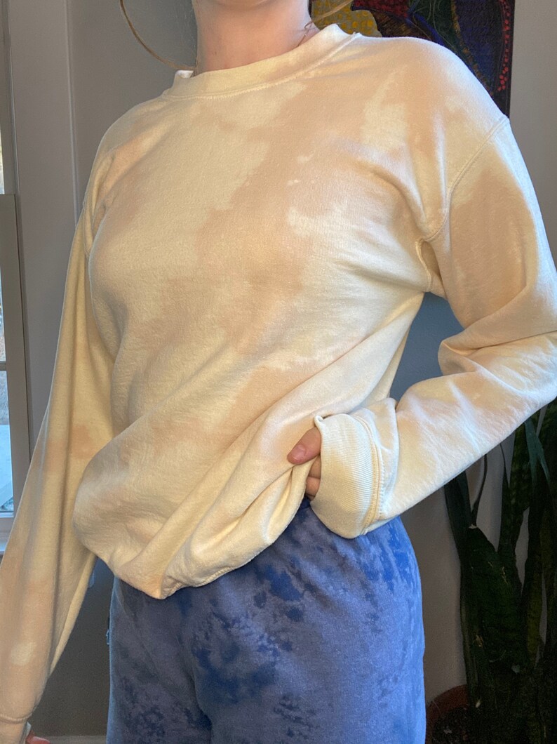 womens bleached sweatshirt