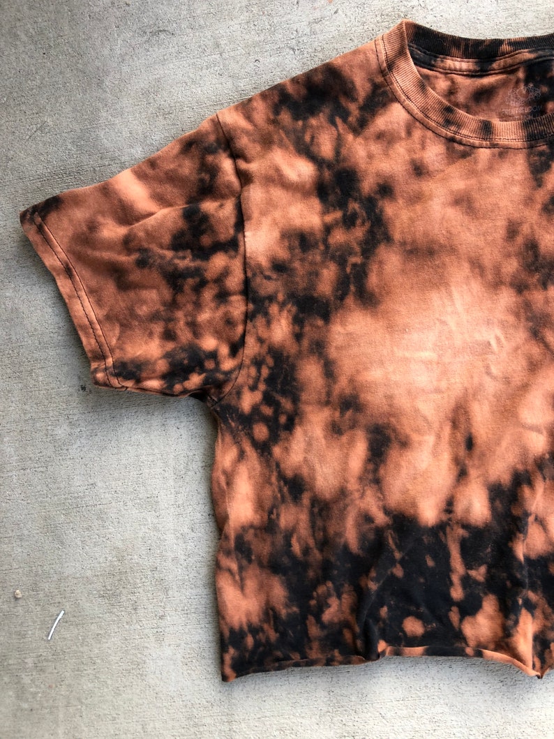 bleach dye crop top