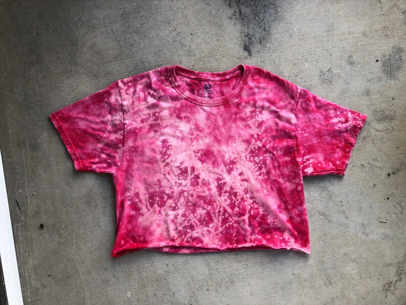 bleach dye crop top