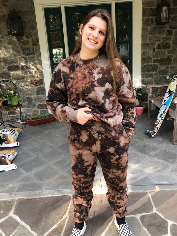 Bleached Sweatpants Bleach Dye 