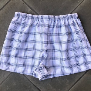 Blue Plaid Shorts | Festival Shorts, Boxer Shorts, Plaid Shorts, Festival Fashion, Lightweight Shorts, Trendy Shorts, Summer Shorts