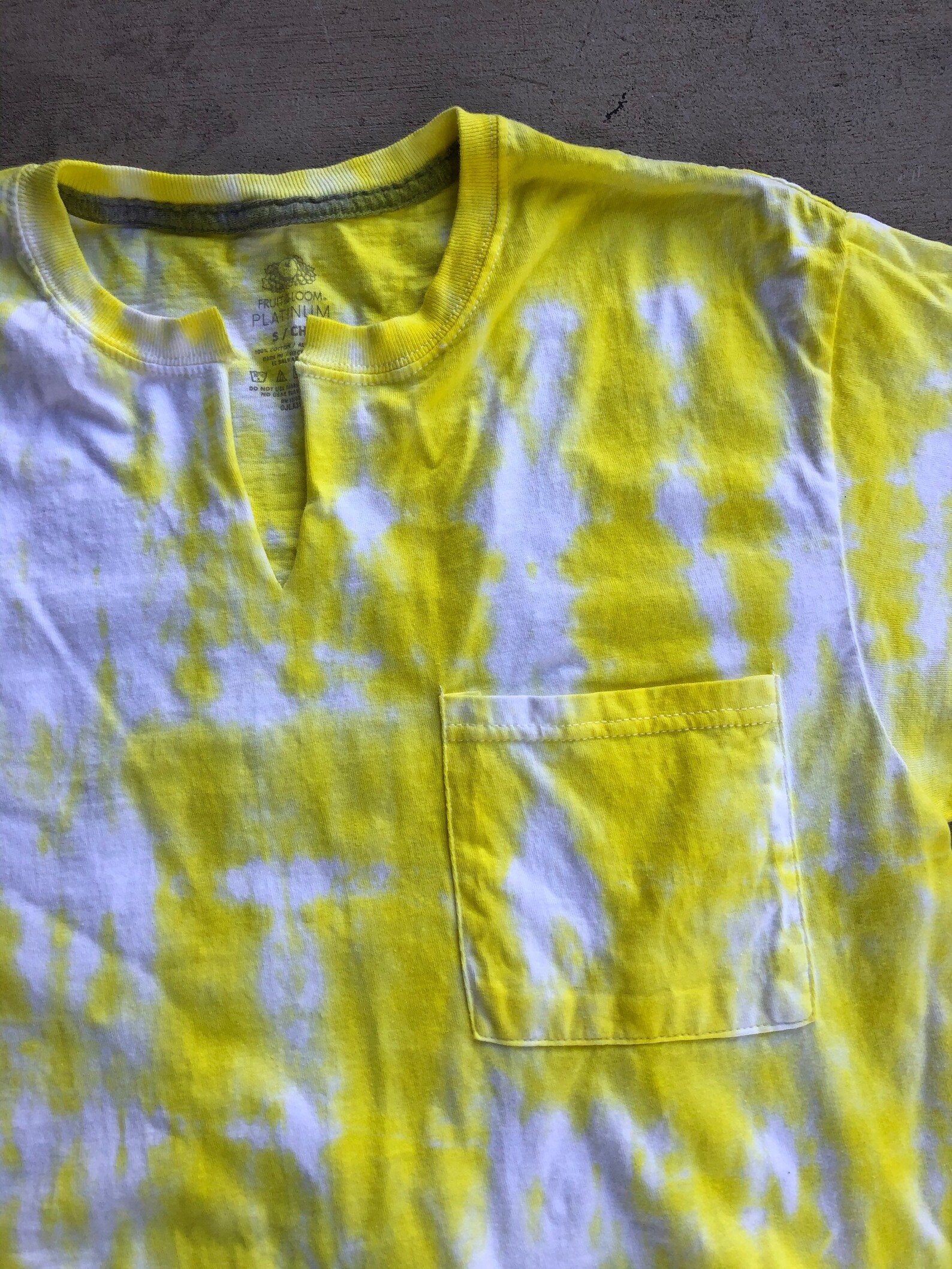 Yellow Tie Dye Tee Crop Top Yellow Dye Tshirt Tie Dye Etsy