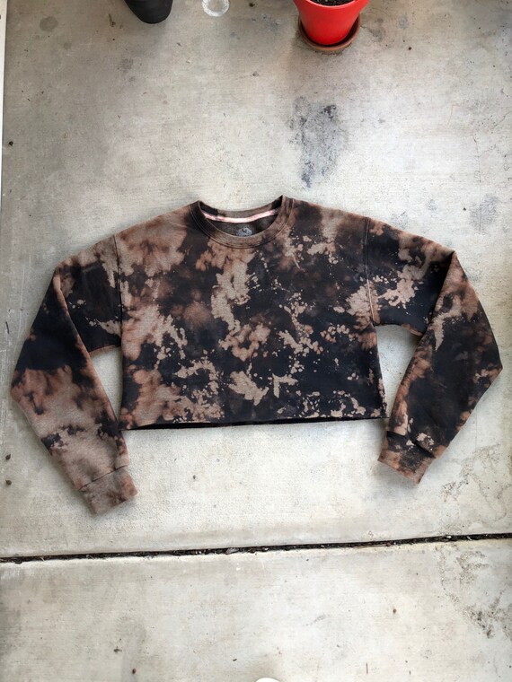 bleached black sweatshirt