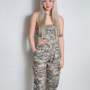 Camo Georgia Pants | Straight Leg Pants, Camouflage Pants, Digital Camouflage, Baggy Pants, Lightweight Pants, Skater Pants, Handmade Pants