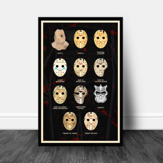 FRIDAY THE 13TH Movie Poster Horror Jason Voorhees 