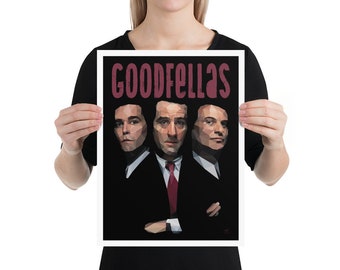 Good Fellas Fan Art Poster | Minimalist Collection Home Decor | Mafia Mob Gangster Movie