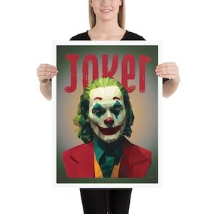 Joker Fan Art Poster | Minimalist Wall Decor | Movie | Comic Book Collector | 2019 Villain