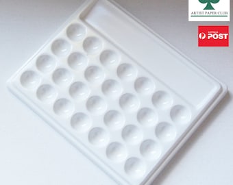 Imitation Ceramic Watercolour Palettes,Quality Paint Mixing Tray, 19 x 15 cm