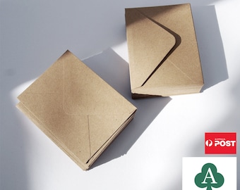 Mini Kraft Paper Envelopes, For Gift card, Business Card, 120GSM, 4"x 3"