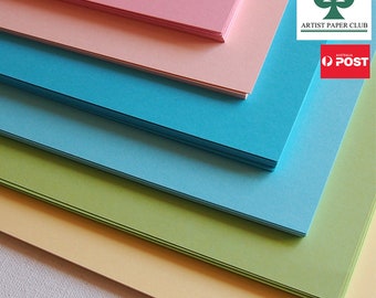 Cartulina de colores - Colores pastel, Cartulina premium de 250 g/m², Papel de boda imprimible con bricolaje, A4, 20 piezas - Elección de 6