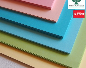 Coloured Cardstock - Pastel Colours, 250gsm Premium Cardstock, DIY Printable Wedding Paper, A4, 20pcs- Choice of 6
