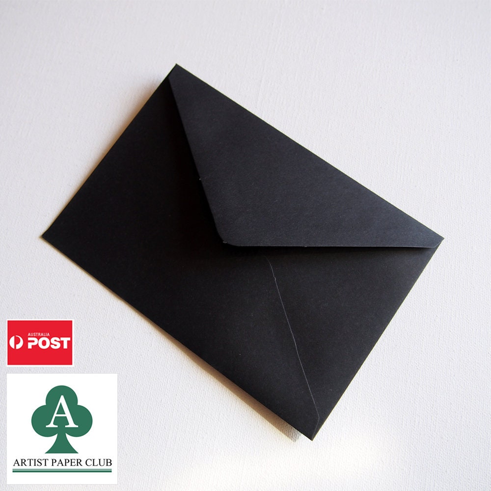 80 X C6 Black Envelopes,perfect for 4 X 6 Photo Cards, Invitation, Wedding,  Announcements, Baby Shower, 162mm X 114mm 