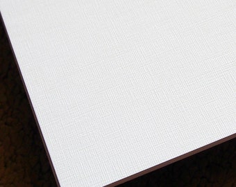 Cartulina texturizada de lino blanco, cartulina premium de 250 g/m², papel de boda imprimible DIY, A4, 20 piezas