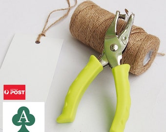 Hole Punch & Twine, 6mm Circle Manual Paper Punch and Jute Twine Set, Craft Tool