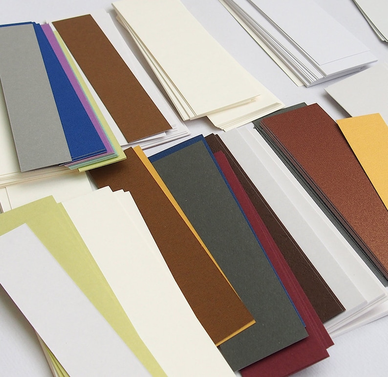 Blank Bookmarks Value Box Assorted Premium Cardstock DIY Etsy
