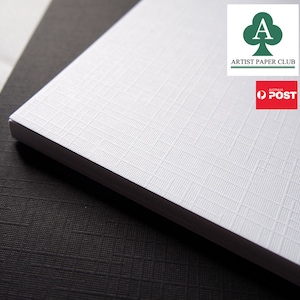 Fabric Weaving Textured Cardstock, Heavyweight Craft Paper, DIY Wedding Paper, 350GSM, A4, 20 Sheets