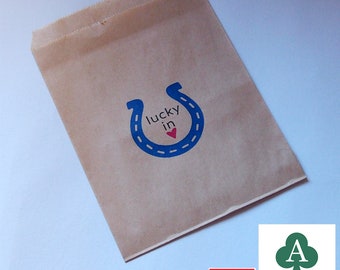 48 Flat Paper Bags, 180mmx130mm,Party Favours Bags,Lucky Bags, Paper craft Gifts Bags