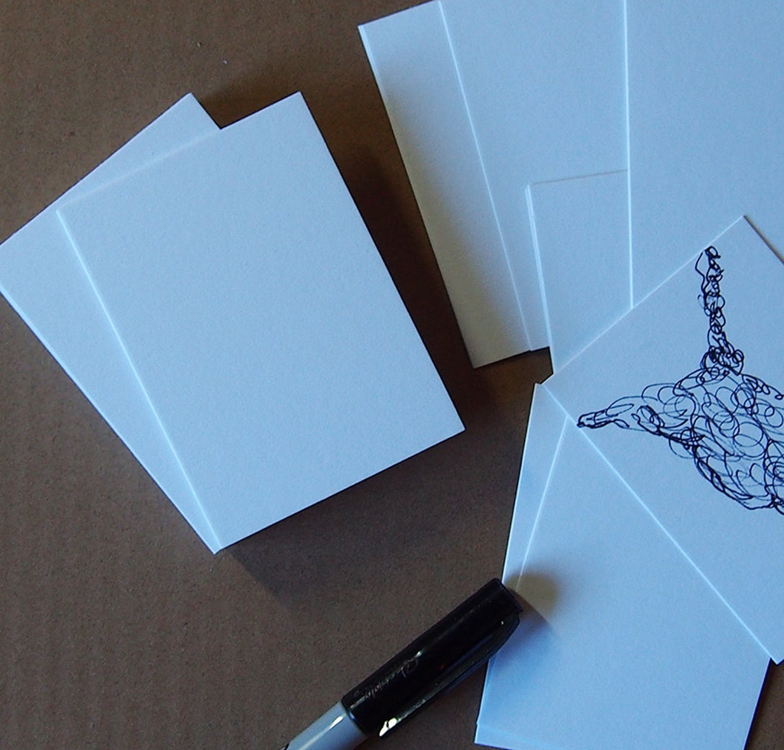 ATC Blank Artist Trading Cards385gsm Thick Cards89mm X 64mm Etsy