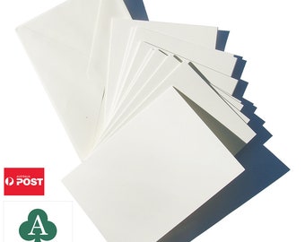 5'' x 7''  Blank Cards & A7 Envelopes Set, DIY Folded Cards, 300GSM Premium Quality Ivory Cardstock, Pack of 60