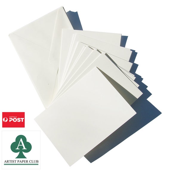5'' X 7'' Blank Cards & A7 Envelopes Set, DIY Folded Cards, 300GSM