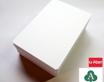 Blank Flat Cards, 385G Premium White Cardstock, Rounded, 10 x 15 cm,Pack of 80