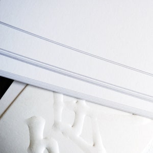 LetterPress Cardstock,360GSM Bright White Heavyweight Paper, A4 Size, Pack of 20